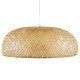 GLOBOSTAR® SAN TROPEZ 00673 Boho Κρεμαστό Φωτιστικό Οροφής με Ντουί 1 x E27 AC 220-240V IP20 - Μπεζ - Μ100 x Π100 x Y35cm