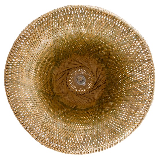 GLOBOSTAR® SAN TROPEZ 00673 Boho Κρεμαστό Φωτιστικό Οροφής με Ντουί 1 x E27 AC 220-240V IP20 - Μπεζ - Μ100 x Π100 x Y35cm