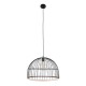 GLOBOSTAR® NEVIS 00681 Μοντέρνο Κρεμαστό Φωτιστικό Οροφής με Ντουί 1 x E27 AC 220-240V IP20 - Μαύρο & Μπεζ - Μ49 x Π49 x Υ34.5cm GLOBOSTAR® NEVIS 00681 Μοντέρνο Κρεμαστό Φωτιστικό Οροφής με Ντουί 1 x E27 AC 220-240V IP20 - Μαύρο & Μπεζ - Μ49 x Π49 x Υ34.5cm