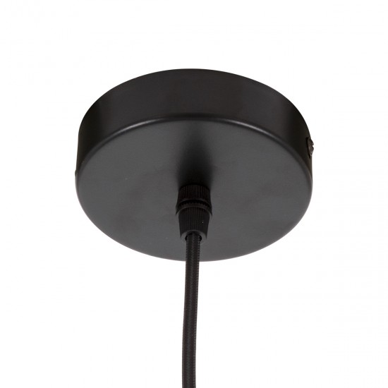 GLOBOSTAR® NEVIS 00681 Μοντέρνο Κρεμαστό Φωτιστικό Οροφής με Ντουί 1 x E27 AC 220-240V IP20 - Μαύρο & Μπεζ - Μ49 x Π49 x Υ34.5cm GLOBOSTAR® NEVIS 00681 Μοντέρνο Κρεμαστό Φωτιστικό Οροφής με Ντουί 1 x E27 AC 220-240V IP20 - Μαύρο & Μπεζ - Μ49 x Π49 x Υ34.5cm
