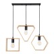 GLOBOSTAR® ELISE 00682 Μοντέρνο Κρεμαστό Φωτιστικό Οροφής με Ντουί 3 x E27 AC 220-240V IP20 - Μπεζ & Μαύρο - Μ76 x Π8 x Υ25cm GLOBOSTAR® ELISE 00682 Μοντέρνο Κρεμαστό Φωτιστικό Οροφής με Ντουί 3 x E27 AC 220-240V IP20 - Μπεζ & Μαύρο - Μ76 x Π8 x Υ25cm