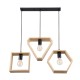 GLOBOSTAR® ELISE 00682 Μοντέρνο Κρεμαστό Φωτιστικό Οροφής με Ντουί 3 x E27 AC 220-240V IP20 - Μπεζ & Μαύρο - Μ76 x Π8 x Υ25cm GLOBOSTAR® ELISE 00682 Μοντέρνο Κρεμαστό Φωτιστικό Οροφής με Ντουί 3 x E27 AC 220-240V IP20 - Μπεζ & Μαύρο - Μ76 x Π8 x Υ25cm