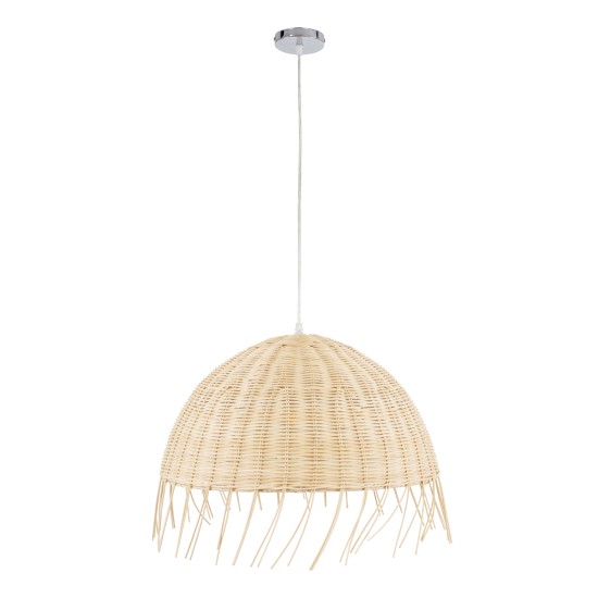 GLOBOSTAR® JAKARTA 00712 Boho Κρεμαστό Φωτιστικό Οροφής με Ντουί 1 x E27 AC 220-240V IP20 - Μπεζ - Μ50 x Π50 x Υ36cm GLOBOSTAR® JAKARTA 00712 Boho Κρεμαστό Φωτιστικό Οροφής με Ντουί 1 x E27 AC 220-240V IP20 - Μπεζ - Μ50 x Π50 x Υ36cm