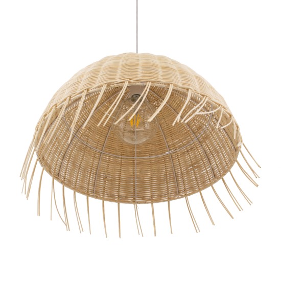GLOBOSTAR® JAKARTA 00712 Boho Κρεμαστό Φωτιστικό Οροφής με Ντουί 1 x E27 AC 220-240V IP20 - Μπεζ - Μ50 x Π50 x Υ36cm GLOBOSTAR® JAKARTA 00712 Boho Κρεμαστό Φωτιστικό Οροφής με Ντουί 1 x E27 AC 220-240V IP20 - Μπεζ - Μ50 x Π50 x Υ36cm