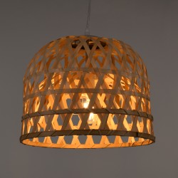 GLOBOSTAR® MANGEA 00715 Boho Κρεμαστό Φωτιστικό Οροφής με Ντουί 1 x E27 AC 220-240V IP20 - Μπεζ - Μ32 x Π32 x Υ30cm GLOBOSTAR® MANGEA 00715 Boho Κρεμαστό Φωτιστικό Οροφής με Ντουί 1 x E27 AC 220-240V IP20 - Μπεζ - Μ32 x Π32 x Υ30cm
