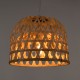 GLOBOSTAR® MANGEA 00715 Boho Κρεμαστό Φωτιστικό Οροφής με Ντουί 1 x E27 AC 220-240V IP20 - Μπεζ - Μ32 x Π32 x Υ30cm
