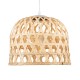 GLOBOSTAR® MANGEA 00715 Boho Κρεμαστό Φωτιστικό Οροφής με Ντουί 1 x E27 AC 220-240V IP20 - Μπεζ - Μ32 x Π32 x Υ30cm