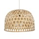 GLOBOSTAR® MANGEA 00716 Boho Κρεμαστό Φωτιστικό Οροφής με Ντουί 1 x E27 AC 220-240V IP20 - Μπεζ - Μ50 x Π50 x Υ35cm
