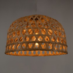 GLOBOSTAR® MANGEA 00716 Boho Κρεμαστό Φωτιστικό Οροφής με Ντουί 1 x E27 AC 220-240V IP20 - Μπεζ - Μ50 x Π50 x Υ35cm GLOBOSTAR® MANGEA 00716 Boho Κρεμαστό Φωτιστικό Οροφής με Ντουί 1 x E27 AC 220-240V IP20 - Μπεζ - Μ50 x Π50 x Υ35cm