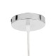 GLOBOSTAR® MANGEA 00716 Boho Κρεμαστό Φωτιστικό Οροφής με Ντουί 1 x E27 AC 220-240V IP20 - Μπεζ - Μ50 x Π50 x Υ35cm