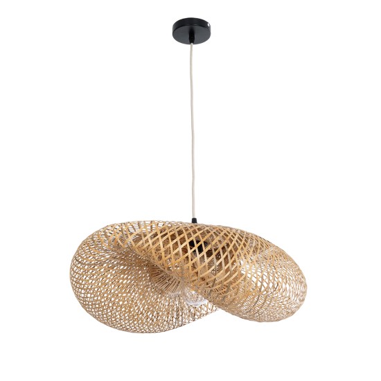 GLOBOSTAR® MEXICO 00719 Boho Κρεμαστό Φωτιστικό Οροφής με Ντουί 1 x E27 AC 220-240V IP20 - Μπεζ - Μ65 x Π46 x Υ30cm GLOBOSTAR® MEXICO 00719 Boho Κρεμαστό Φωτιστικό Οροφής με Ντουί 1 x E27 AC 220-240V IP20 - Μπεζ - Μ65 x Π46 x Υ30cm