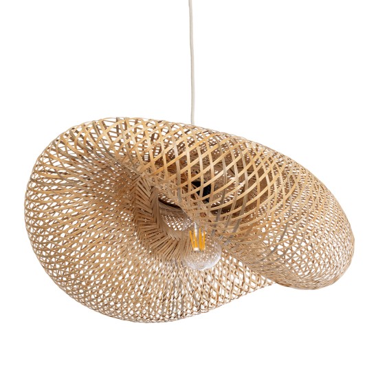 GLOBOSTAR® MEXICO 00719 Boho Κρεμαστό Φωτιστικό Οροφής με Ντουί 1 x E27 AC 220-240V IP20 - Μπεζ - Μ65 x Π46 x Υ30cm GLOBOSTAR® MEXICO 00719 Boho Κρεμαστό Φωτιστικό Οροφής με Ντουί 1 x E27 AC 220-240V IP20 - Μπεζ - Μ65 x Π46 x Υ30cm