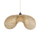 GLOBOSTAR® MEXICO 00720 Boho Κρεμαστό Φωτιστικό Οροφής με Ντουί 1 x E27 AC 220-240V IP20 - Μπεζ - Μ85 x Π55 x Υ36cm