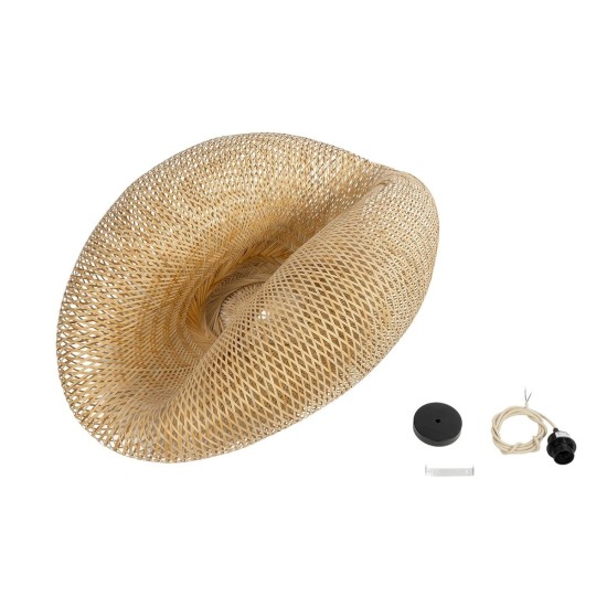 GLOBOSTAR® MEXICO 00721 Boho Κρεμαστό Φωτιστικό Οροφής με Ντουί 1 x E27 AC 220-240V IP20 - Μπεζ - Μ100 x Π80 x Υ35cm GLOBOSTAR® MEXICO 00721 Boho Κρεμαστό Φωτιστικό Οροφής με Ντουί 1 x E27 AC 220-240V IP20 - Μπεζ - Μ100 x Π80 x Υ35cm
