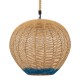 GLOBOSTAR® SIMON 00727 Boho Κρεμαστό Φωτιστικό Οροφής με Ντουί 1 x E27 AC 220-240V IP20 - Μπεζ & Μπλε - Μ50 x Π50 x Y47cm GLOBOSTAR® SIMON 00727 Boho Κρεμαστό Φωτιστικό Οροφής με Ντουί 1 x E27 AC 220-240V IP20 - Μπεζ & Μπλε - Μ50 x Π50 x Y47cm