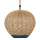 GLOBOSTAR® SIMON 00727 Boho Κρεμαστό Φωτιστικό Οροφής με Ντουί 1 x E27 AC 220-240V IP20 - Μπεζ & Μπλε - Μ50 x Π50 x Y47cm GLOBOSTAR® SIMON 00727 Boho Κρεμαστό Φωτιστικό Οροφής με Ντουί 1 x E27 AC 220-240V IP20 - Μπεζ & Μπλε - Μ50 x Π50 x Y47cm