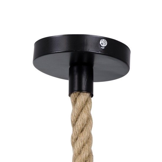GLOBOSTAR® SIMON 00727 Boho Κρεμαστό Φωτιστικό Οροφής με Ντουί 1 x E27 AC 220-240V IP20 - Μπεζ & Μπλε - Μ50 x Π50 x Y47cm GLOBOSTAR® SIMON 00727 Boho Κρεμαστό Φωτιστικό Οροφής με Ντουί 1 x E27 AC 220-240V IP20 - Μπεζ & Μπλε - Μ50 x Π50 x Y47cm