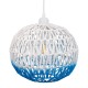 GLOBOSTAR® SANTOR 00728 Boho Κρεμαστό Φωτιστικό Οροφής με Ντουί 1 x E27 AC 220-240V IP20 - Λευκό & Μπλε - Μ30 x Π30 x Υ30cm GLOBOSTAR® SANTOR 00728 Boho Κρεμαστό Φωτιστικό Οροφής με Ντουί 1 x E27 AC 220-240V IP20 - Λευκό & Μπλε - Μ30 x Π30 x Υ30cm