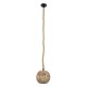 GLOBOSTAR® MANDALA 00730 Boho Κρεμαστό Φωτιστικό Οροφής με Ντουί 1 x E27 AC 220-240V IP20 - Μπεζ - Μ20 x Π20 x Υ20cm