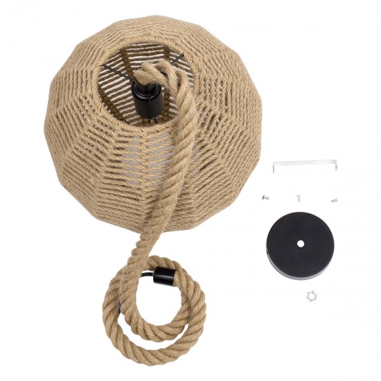 GLOBOSTAR® MANDALA 00731 Boho Κρεμαστό Φωτιστικό Οροφής με Ντουί 1 x E27 AC 220-240V IP20 - Μπεζ - Μ30 x Π30 x Y30cm GLOBOSTAR® MANDALA 00731 Boho Κρεμαστό Φωτιστικό Οροφής με Ντουί 1 x E27 AC 220-240V IP20 - Μπεζ - Μ30 x Π30 x Y30cm
