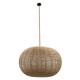GLOBOSTAR® MANDALA 00732 Boho Κρεμαστό Φωτιστικό Οροφής με Ντουί 1 x E27 AC 220-240V IP20 - Μπεζ - Μ80 x Π80 x Υ60cm