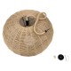 GLOBOSTAR® MANDALA 00732 Boho Κρεμαστό Φωτιστικό Οροφής με Ντουί 1 x E27 AC 220-240V IP20 - Μπεζ - Μ80 x Π80 x Υ60cm