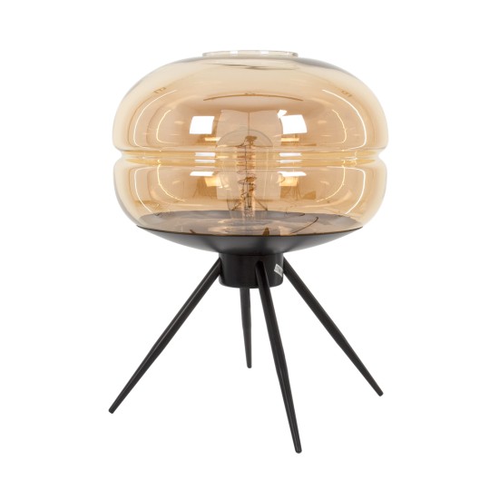 GLOBOSTAR® JAVAN 00737 Μοντέρνο Επιτραπέζιο Φωτιστικό Πορτατίφ με Ντουί 1 x E27 AC 220-240V IP20 - Μελί & Μαύρο - Μ30 x Π30 x Y40cm GLOBOSTAR® JAVAN 00737 Μοντέρνο Επιτραπέζιο Φωτιστικό Πορτατίφ με Ντουί 1 x E27 AC 220-240V IP20 - Μελί & Μαύρο - Μ30 x Π30 x Y40cm