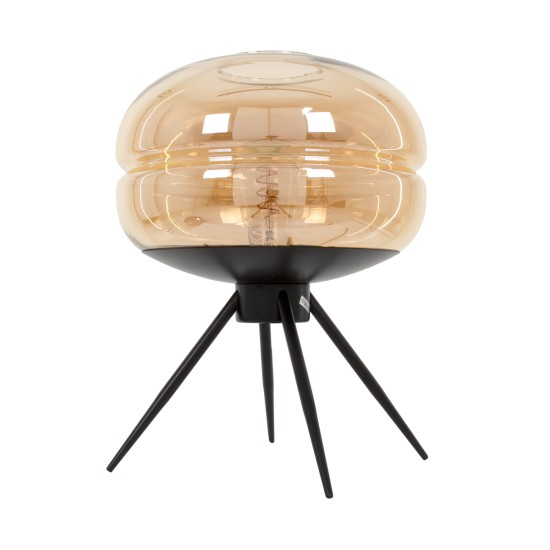 GLOBOSTAR® JAVAN 00737 Μοντέρνο Επιτραπέζιο Φωτιστικό Πορτατίφ με Ντουί 1 x E27 AC 220-240V IP20 - Μελί & Μαύρο - Μ30 x Π30 x Y40cm GLOBOSTAR® JAVAN 00737 Μοντέρνο Επιτραπέζιο Φωτιστικό Πορτατίφ με Ντουί 1 x E27 AC 220-240V IP20 - Μελί & Μαύρο - Μ30 x Π30 x Y40cm