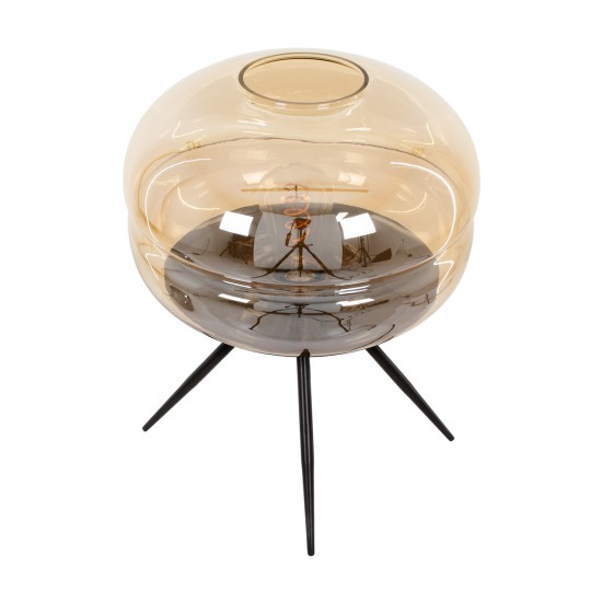 GLOBOSTAR® JAVAN 00737 Μοντέρνο Επιτραπέζιο Φωτιστικό Πορτατίφ με Ντουί 1 x E27 AC 220-240V IP20 - Μελί & Μαύρο - Μ30 x Π30 x Y40cm GLOBOSTAR® JAVAN 00737 Μοντέρνο Επιτραπέζιο Φωτιστικό Πορτατίφ με Ντουί 1 x E27 AC 220-240V IP20 - Μελί & Μαύρο - Μ30 x Π30 x Y40cm