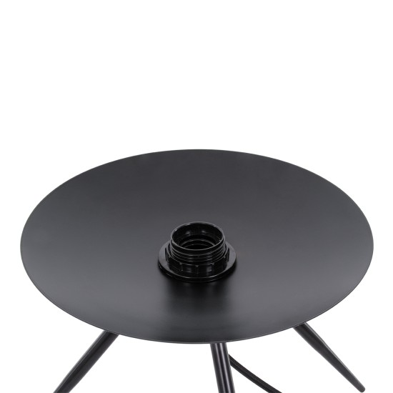 GLOBOSTAR® JAVAN 00738 Μοντέρνο Επιτραπέζιο Φωτιστικό Πορτατίφ με Ντουί 1 x E27 AC 220-240V IP20 - Μαύρο Φιμέ & Μαύρο - Μ30 x Π30 x Y40cm GLOBOSTAR® JAVAN 00738 Μοντέρνο Επιτραπέζιο Φωτιστικό Πορτατίφ με Ντουί 1 x E27 AC 220-240V IP20 - Μαύρο Φιμέ & Μαύρο - Μ30 x Π30 x Y40cm
