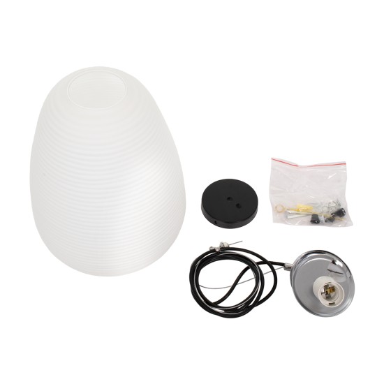 GLOBOSTAR® FREYA 00745 Μοντέρνο Κρεμαστό Φωτιστικό Οροφής με Ντουί 1 x E27 AC 220-240V IP20 - Λευκό & Ασημί - Μ24 x Π24 x Υ35cm GLOBOSTAR® FREYA 00745 Μοντέρνο Κρεμαστό Φωτιστικό Οροφής με Ντουί 1 x E27 AC 220-240V IP20 - Λευκό & Ασημί - Μ24 x Π24 x Υ35cm