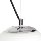 GLOBOSTAR® FREYA 00745 Μοντέρνο Κρεμαστό Φωτιστικό Οροφής με Ντουί 1 x E27 AC 220-240V IP20 - Λευκό & Ασημί - Μ24 x Π24 x Υ35cm GLOBOSTAR® FREYA 00745 Μοντέρνο Κρεμαστό Φωτιστικό Οροφής με Ντουί 1 x E27 AC 220-240V IP20 - Λευκό & Ασημί - Μ24 x Π24 x Υ35cm