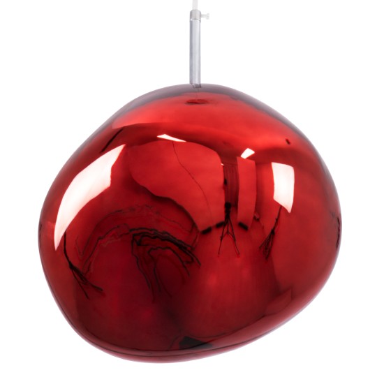 GLOBOSTAR® DIXAR 00762 Μοντέρνο Κρεμαστό Φωτιστικό Οροφής με Ντουί 1 x E27 AC 220-240V IP20 - Κόκκινο - Μ28 x Π28 x Υ40cm GLOBOSTAR® DIXAR 00762 Μοντέρνο Κρεμαστό Φωτιστικό Οροφής με Ντουί 1 x E27 AC 220-240V IP20 - Κόκκινο - Μ28 x Π28 x Υ40cm