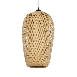 GLOBOSTAR® SAN TROPEZ 00764 Boho Κρεμαστό Φωτιστικό Οροφής με Ντουί 1 x E27 AC 220-240V IP20 - Μπεζ - Μ23 x Π23 x Υ42cm