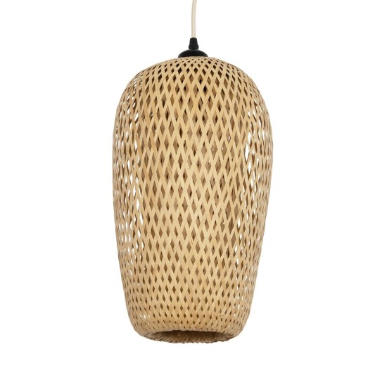 GLOBOSTAR® SAN TROPEZ 00764 Boho Κρεμαστό Φωτιστικό Οροφής με Ντουί 1 x E27 AC 220-240V IP20 - Μπεζ - Μ23 x Π23 x Υ42cm GLOBOSTAR® SAN TROPEZ 00764 Boho Κρεμαστό Φωτιστικό Οροφής με Ντουί 1 x E27 AC 220-240V IP20 - Μπεζ - Μ23 x Π23 x Υ42cm