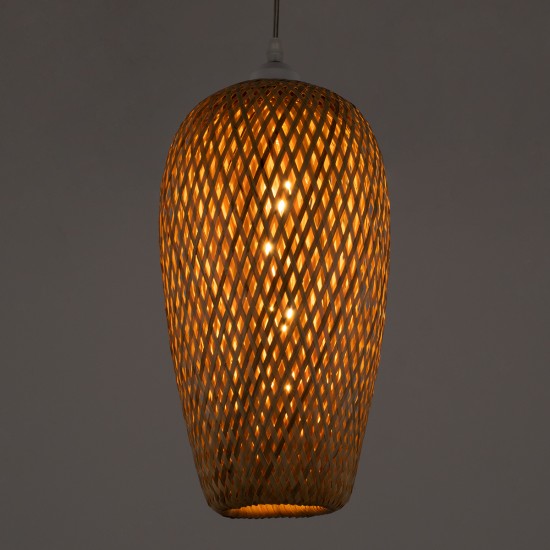 GLOBOSTAR® SAN TROPEZ 00764 Boho Κρεμαστό Φωτιστικό Οροφής με Ντουί 1 x E27 AC 220-240V IP20 - Μπεζ - Μ23 x Π23 x Υ42cm GLOBOSTAR® SAN TROPEZ 00764 Boho Κρεμαστό Φωτιστικό Οροφής με Ντουί 1 x E27 AC 220-240V IP20 - Μπεζ - Μ23 x Π23 x Υ42cm