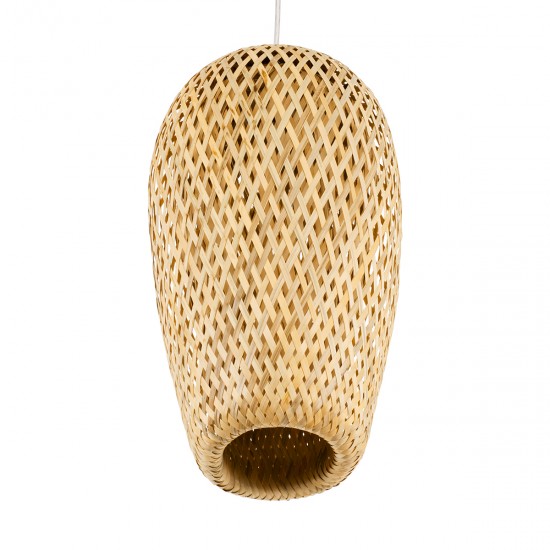 GLOBOSTAR® SAN TROPEZ 00764 Boho Κρεμαστό Φωτιστικό Οροφής με Ντουί 1 x E27 AC 220-240V IP20 - Μπεζ - Μ23 x Π23 x Υ42cm GLOBOSTAR® SAN TROPEZ 00764 Boho Κρεμαστό Φωτιστικό Οροφής με Ντουί 1 x E27 AC 220-240V IP20 - Μπεζ - Μ23 x Π23 x Υ42cm