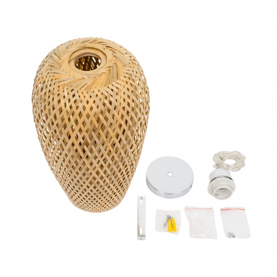 GLOBOSTAR® SAN TROPEZ 00764 Boho Κρεμαστό Φωτιστικό Οροφής με Ντουί 1 x E27 AC 220-240V IP20 - Μπεζ - Μ23 x Π23 x Υ42cm GLOBOSTAR® SAN TROPEZ 00764 Boho Κρεμαστό Φωτιστικό Οροφής με Ντουί 1 x E27 AC 220-240V IP20 - Μπεζ - Μ23 x Π23 x Υ42cm