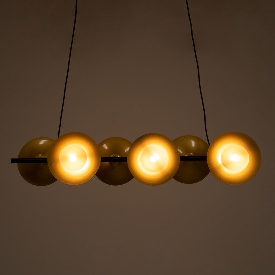 GLOBOSTAR® JOLIET 00783 Μοντέρνο Κρεμαστό Φωτιστικό Οροφής με Ντουί 6 x G9 AC 220-240V IP20 - Μαύρο & Χρυσό - Μ95 x Π28 x Υ20cm GLOBOSTAR® JOLIET 00783 Μοντέρνο Κρεμαστό Φωτιστικό Οροφής με Ντουί 6 x G9 AC 220-240V IP20 - Μαύρο & Χρυσό - Μ95 x Π28 x Υ20cm