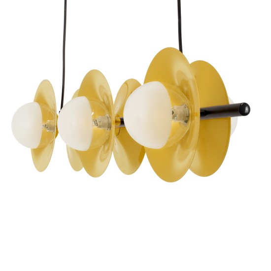 GLOBOSTAR® JOLIET 00783 Μοντέρνο Κρεμαστό Φωτιστικό Οροφής με Ντουί 6 x G9 AC 220-240V IP20 - Μαύρο & Χρυσό - Μ95 x Π28 x Υ20cm GLOBOSTAR® JOLIET 00783 Μοντέρνο Κρεμαστό Φωτιστικό Οροφής με Ντουί 6 x G9 AC 220-240V IP20 - Μαύρο & Χρυσό - Μ95 x Π28 x Υ20cm