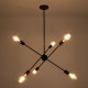 GLOBOSTAR® ZANE 00784 Μοντέρνο Φωτιστικό Οροφής με Ντουί 6 x E27 AC 220-240V IP20 - Μαύρο - Μ70 x Π70 x Υ100cm GLOBOSTAR® ZANE 00784 Μοντέρνο Φωτιστικό Οροφής με Ντουί 6 x E27 AC 220-240V IP20 - Μαύρο - Μ70 x Π70 x Υ100cm