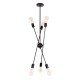 GLOBOSTAR® ZANE 00784 Μοντέρνο Φωτιστικό Οροφής με Ντουί 6 x E27 AC 220-240V IP20 - Μαύρο - Μ70 x Π70 x Υ100cm GLOBOSTAR® ZANE 00784 Μοντέρνο Φωτιστικό Οροφής με Ντουί 6 x E27 AC 220-240V IP20 - Μαύρο - Μ70 x Π70 x Υ100cm