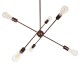 GLOBOSTAR® ZANE 00785 Μοντέρνο Φωτιστικό Οροφής με Ντουί 6 x E27 AC 220-240V IP20 - Χάλκινο - Μ70 x Π70 x Υ100cm GLOBOSTAR® ZANE 00785 Μοντέρνο Φωτιστικό Οροφής με Ντουί 6 x E27 AC 220-240V IP20 - Χάλκινο - Μ70 x Π70 x Υ100cm