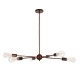 GLOBOSTAR® ZANE 00785 Μοντέρνο Φωτιστικό Οροφής με Ντουί 6 x E27 AC 220-240V IP20 - Χάλκινο - Μ70 x Π70 x Υ100cm GLOBOSTAR® ZANE 00785 Μοντέρνο Φωτιστικό Οροφής με Ντουί 6 x E27 AC 220-240V IP20 - Χάλκινο - Μ70 x Π70 x Υ100cm