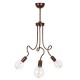GLOBOSTAR® ASPECT 00788 Μοντέρνο Φωτιστικό Οροφής με Ντουί 3 x E27 AC 220-240V IP20 - Χάλκινο - Μ42 x Π42 x Υ60cm GLOBOSTAR® ASPECT 00788 Μοντέρνο Φωτιστικό Οροφής με Ντουί 3 x E27 AC 220-240V IP20 - Χάλκινο - Μ42 x Π42 x Υ60cm