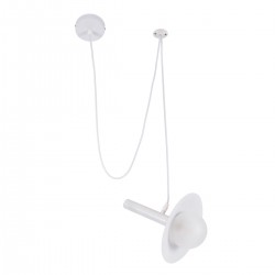 GLOBOSTAR® CELEST 00790 Μοντέρνο Κρεμαστό Φωτιστικό Οροφής με Ντουί 1 x G9 AC 220-240V IP20 - Λευκό - Μ20 x Π20 x Υ26.5cm