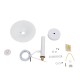 GLOBOSTAR® CELEST 00790 Μοντέρνο Κρεμαστό Φωτιστικό Οροφής με Ντουί 1 x G9 AC 220-240V IP20 - Λευκό - Μ20 x Π20 x Υ26.5cm GLOBOSTAR® CELEST 00790 Μοντέρνο Κρεμαστό Φωτιστικό Οροφής με Ντουί 1 x G9 AC 220-240V IP20 - Λευκό - Μ20 x Π20 x Υ26.5cm