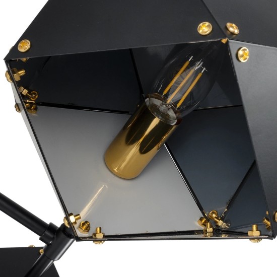 GLOBOSTAR® WELLES 00795 Μοντέρνο Φωτιστικό Τοίχου - Απλίκα με Ντουί 2 x E14 AC 220-240V IP20 - Μαύρο - Μ52 x Π21 x Υ17cm GLOBOSTAR® WELLES 00795 Μοντέρνο Φωτιστικό Τοίχου - Απλίκα με Ντουί 2 x E14 AC 220-240V IP20 - Μαύρο - Μ52 x Π21 x Υ17cm