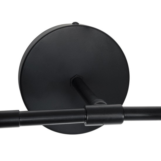GLOBOSTAR® WELLES 00795 Μοντέρνο Φωτιστικό Τοίχου - Απλίκα με Ντουί 2 x E14 AC 220-240V IP20 - Μαύρο - Μ52 x Π21 x Υ17cm GLOBOSTAR® WELLES 00795 Μοντέρνο Φωτιστικό Τοίχου - Απλίκα με Ντουί 2 x E14 AC 220-240V IP20 - Μαύρο - Μ52 x Π21 x Υ17cm