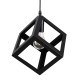 GLOBOSTAR® CUBE 00801 Μοντέρνο Κρεμαστό Φωτιστικό Οροφής με Ντουί 1 x E27 AC 220-240V IP20 - Μαύρο - Μ25 x Π25 x Υ25cm GLOBOSTAR® CUBE 00801 Μοντέρνο Κρεμαστό Φωτιστικό Οροφής με Ντουί 1 x E27 AC 220-240V IP20 - Μαύρο - Μ25 x Π25 x Υ25cm